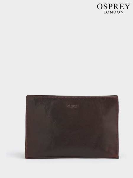 Brun - Osprey London The Carter Leather Washbag (N61545) | kr1 580