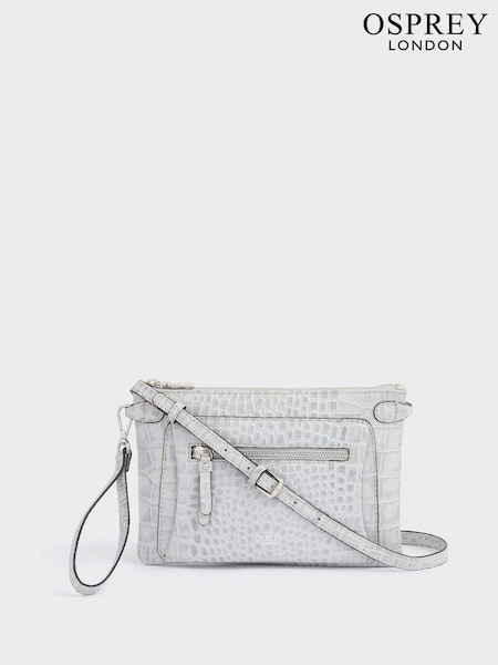 Osprey London The Ruby Leather Cross-Body Cognac Clutch (N61573) | 371 QAR