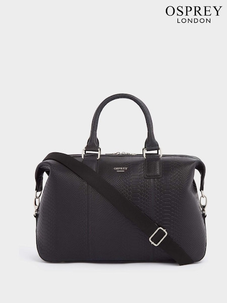 Negru - Geantă din piele Osprey London The Nevada Weekender (N61595) | 2,420 LEI