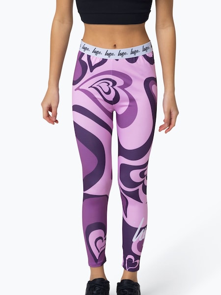 Hype. Kids Pink Swirl Heart Leggings (N61661) | 15 €