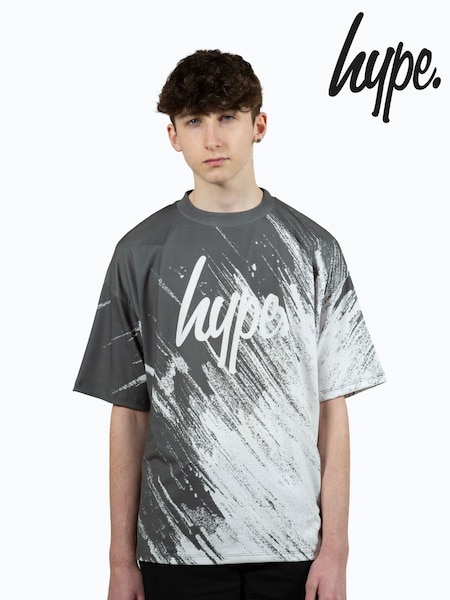 Hype. Boys Gery Multi Scratch Script T-Shirt (N61665) | €5