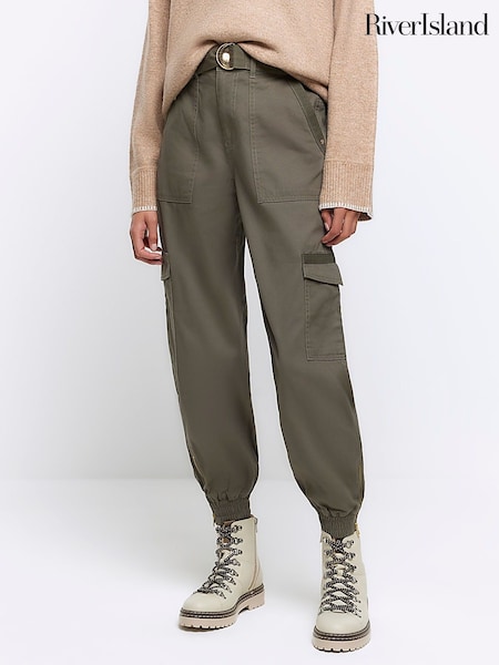 River Island Belted Trim Cuff Cargo Trousers (N61771) | 13 €