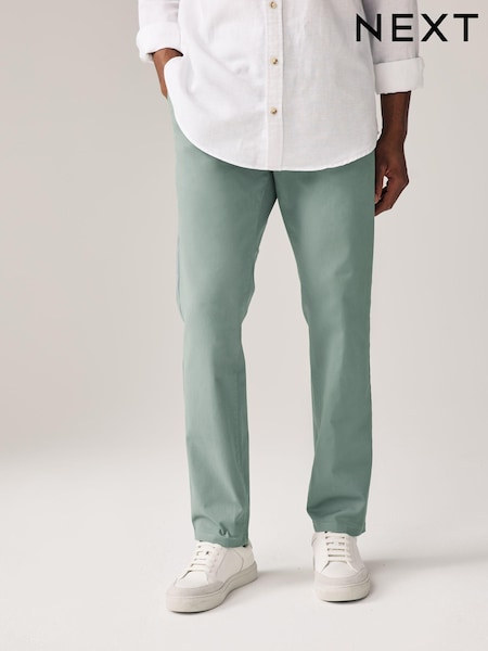 Blassgrün - Stretch Chinos Trousers (N61903) | 6 €