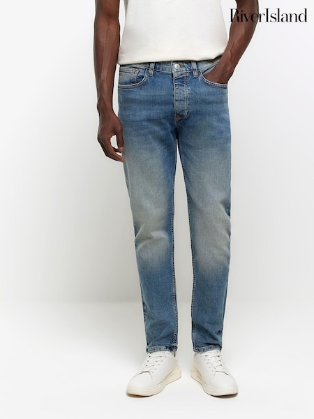 River Island Light blue Slim Fit Medium Wash Jeans (N62054) | € 26