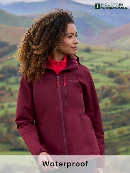 Mountain Warehouse Red Rainforest II Extreme Womens Waterproof Jacket (N62213) | €127