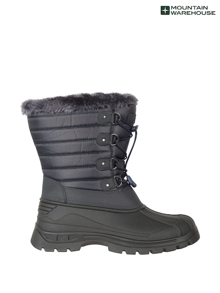 Mountain Warehouse Blue Whistler Womens Sherpa Lined Adaptive Snow Boots (N62237) | €57