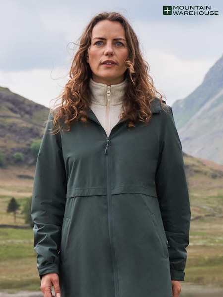 Mountain Warehouse Green Womens Hilltop II Waterproof Jacket (N62248) | ₪322