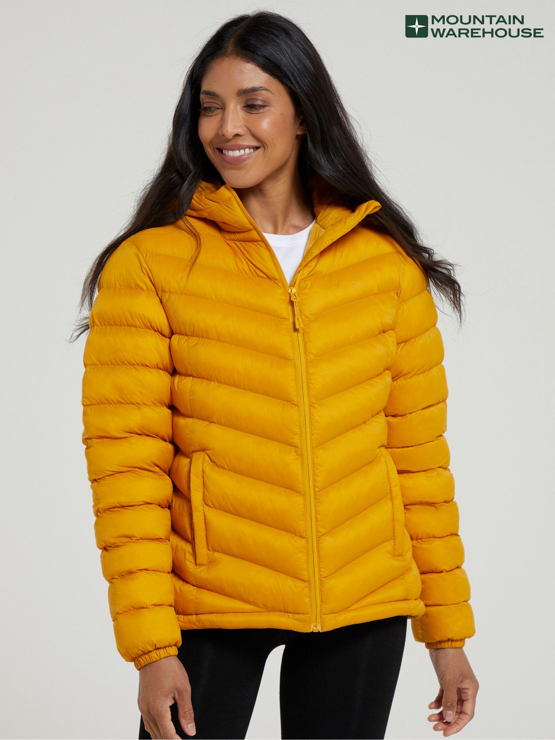 Women s Yellow Puffer Casual Plain Coatsandjackets Next United Arab Emirates