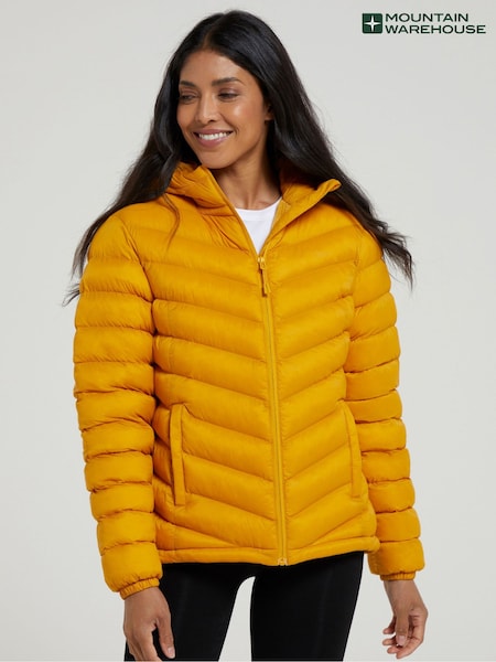 Mountain Warehouse Yellow Seasons Womens Water-Resistant Padded Jacket (N62251) | ₪322