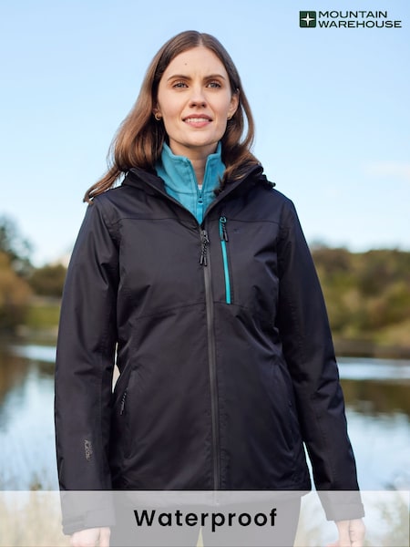 Mountain Warehouse Black Rainforest II Extreme Womens Waterproof Jacket (N62259) | 5,768 UAH