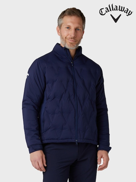 Callaway Apparel Mens Blue Golf Chev Welded Quilted Jacket (N62345) | €156