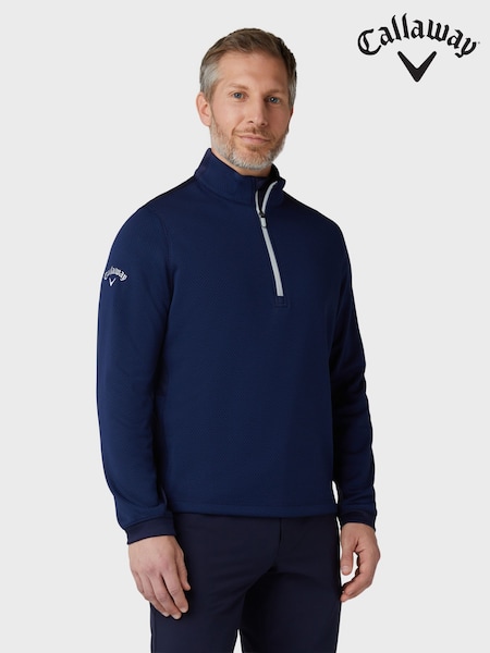 Callaway Apparel Mens Blue Golf Hex Fleece (N62348) | €92