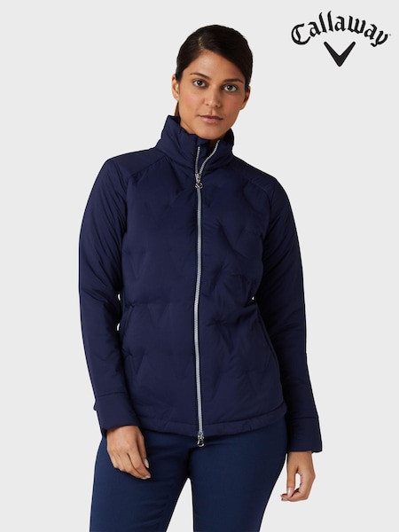 Callaway Apparel Ladies Blue Golf Chev Primaloft Quilted Jacket (N62352) | €69