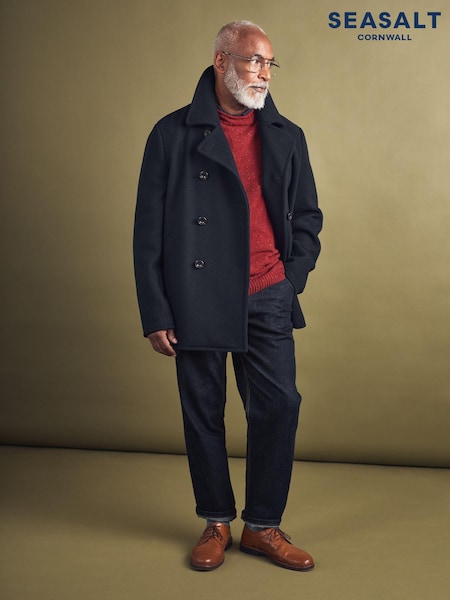 Seasalt Cornwall Channel Wool Blend Coat (N62548) | ‏930‏₪