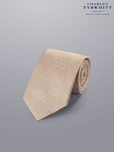 Charles Tyrwhitt Natural Silk Wool Blend Tie (N62587) | 123 QAR