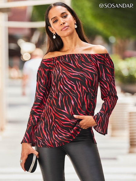 Sosandar Natural Animal Ed Tunic Bardot (N62625) | €24
