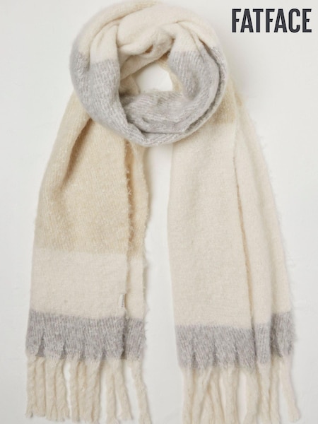 FatFace Natural Talia Stripe Scarf (N62883) | €21.50