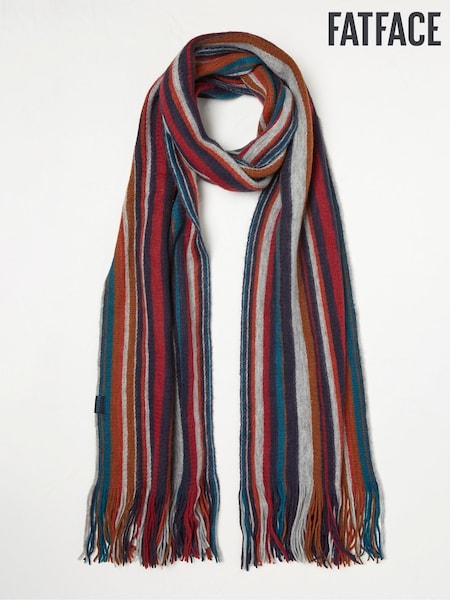 FatFace Blue Vertical Stripe Scarf (N62887) | €14.50