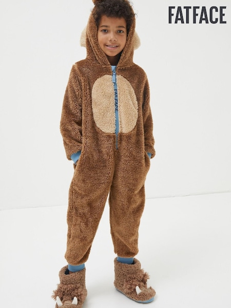 FatFace Brown Wilfred Mammoth Onesie (N62888) | €27
