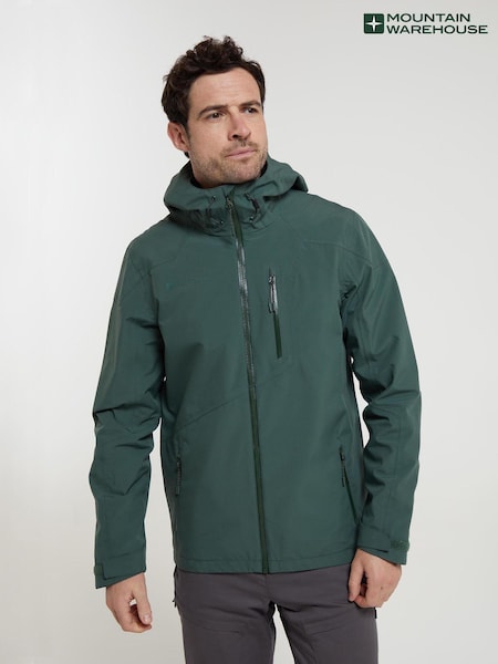 Mountain Warehouse Green Mens Bachill Waterproof 3 In 1 Jacket (N63035) | €49