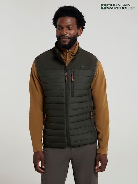 Mountain Warehouse Green Mens Turbine Padded Gilet (N63040) | €69