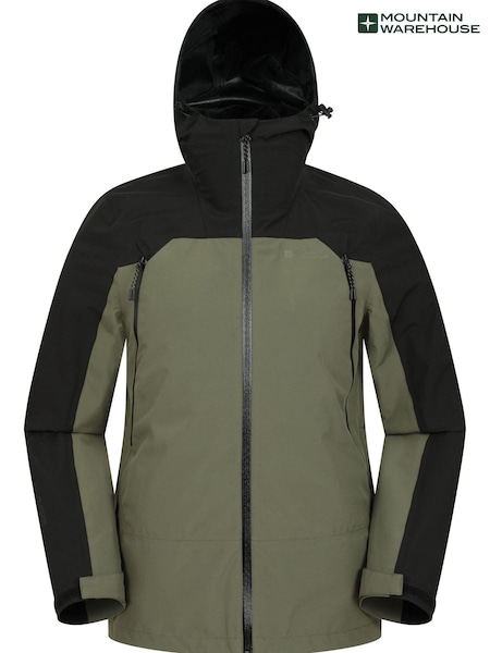 Mountain Warehouse Green Mens Roam Waterproof 3 In 1 Jacket (N63053) | €54
