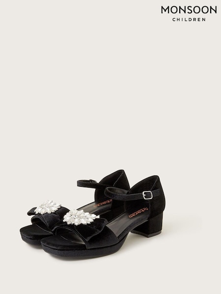 Monsoon Platform Velvet Sandals (N63178) | 137 LEI - 146 LEI