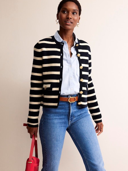 modra - Boden 100% Cotton Holly Cropped Knitted Cardigan (N63316) | € 135