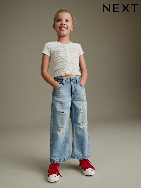 ג'ינס כחול - Wide Leg Jeans (3-16yrs) (N63551) | ‏71‏₪ - ‏92‏ ₪