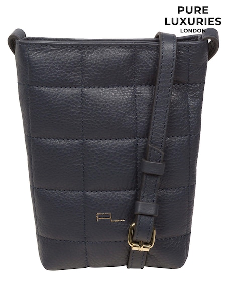 Pure Luxuries London Elouise Nappa Leather Cross-Body Phone Brown Bag (N63635) | € 55