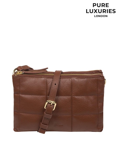 Tan - Pure Luxuries London Carmen Nappa Leather Cross-Body Bag (N63677) | 92 €