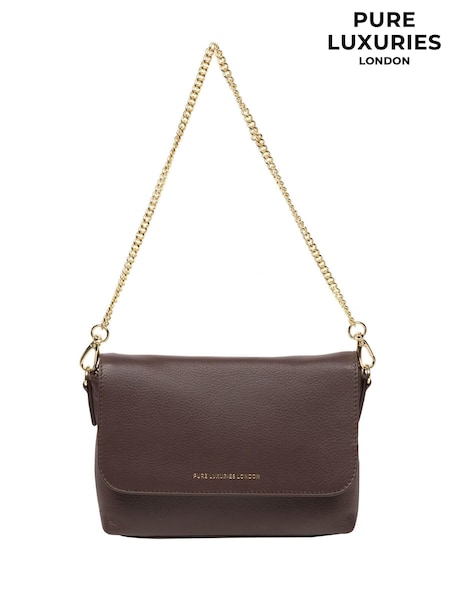 Braun - Pure Luxuries London Jazmine Nappa Leather Grab Clutch Bag (N63680) | 76 €