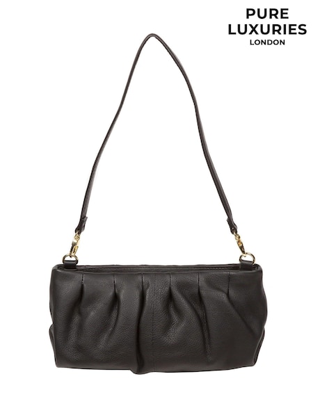 Schwarz - Pure Luxuries London Victoria Nappa Leather Grab Clutch Bag (N63710) | 76 €