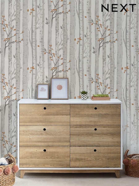 Grey Woodland 10M Wallpaper (N64031) | 176 QAR