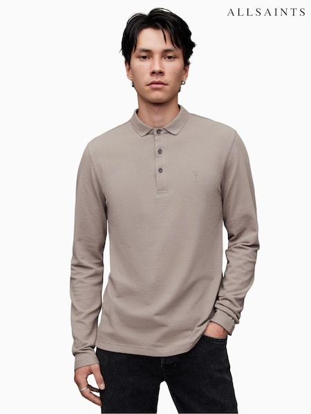 AllSaints Natural Reform Long Sleeve Polo Shirt (N64062) | €86 - €99
