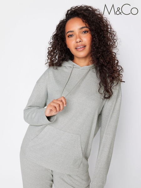 M&Co Grey Soft Touch Hoodie (N64267) | 134 QAR
