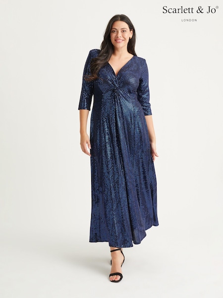 Scarlett & Jo Knot Front Sequin Gown (N64368) | €150