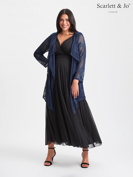 Bleu - Scarlett & Jo Waterfall Cardigan (N64384) | € 26