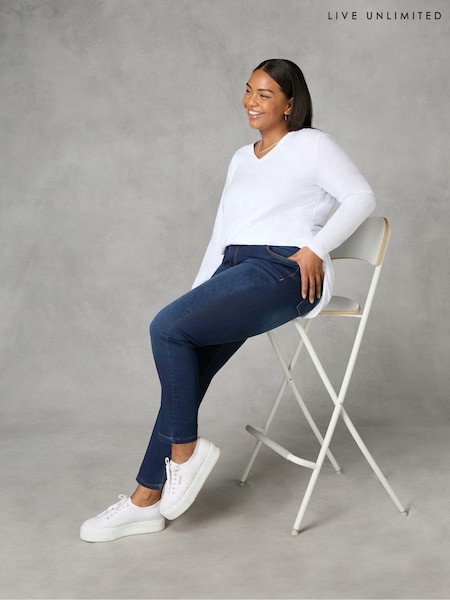 Live Unlimited Indigo Blue Curve Regular Length Comfort Stretch Jeans (N64475) | €105