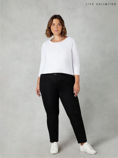Live Unlimited Black Regular Length Comfort Stretch Jeans (N64477) | €105