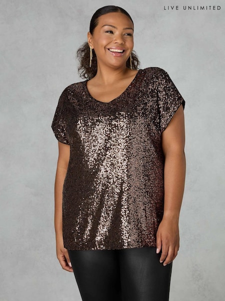Live Unlimited Sequin T-Shirt (N64518) | €16.50