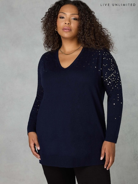 Live Unlimited Sequin Relaxed Jumper (N64526) | €56