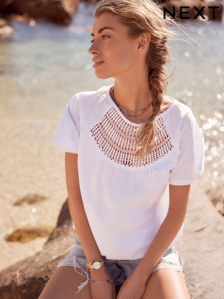 White 100% Cotton T-Shirt (N64543) | €8