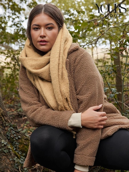 Yours Curve Brown Teddy Fleece (N64572) | €46