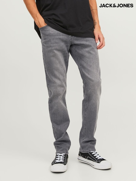 אפור דהוי - Jack & Jones Slim Fit Jeans (N64590) | ‏136‏₪