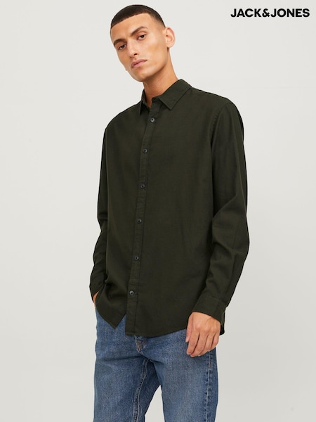 JACK & JONES Green Button Up 100% Cotton Shirt (N64611) | €18