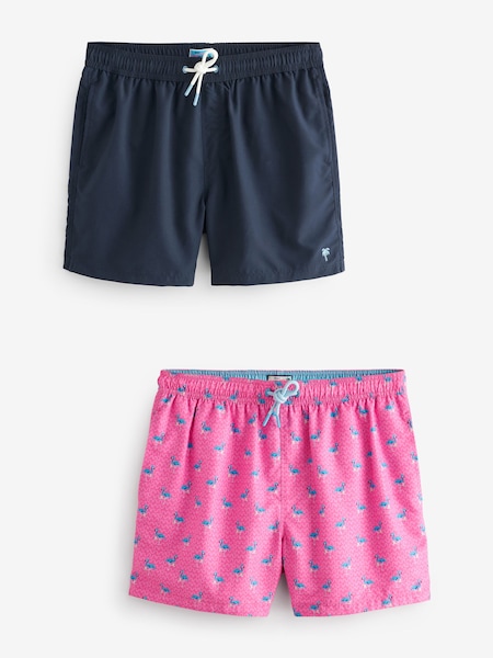 Pink Flamingo/Navy Swim Shorts 2 Pack (N64637) | €15.50