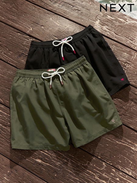 Черный/хаки - Swim Shorts 2 Pack (N64638) | €12