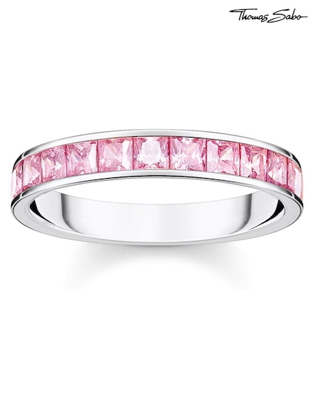 Thomas Sabo Pink Princess Cut Pave Ring (N64703) | €114