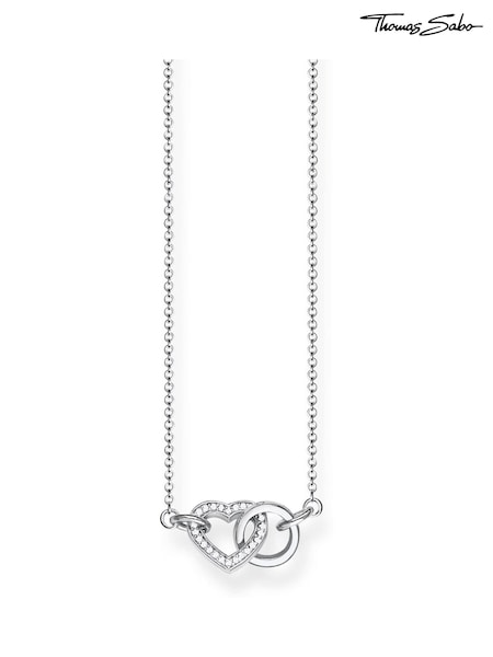 Thomas Sabo White Heart Together Necklace (N64730) | €114